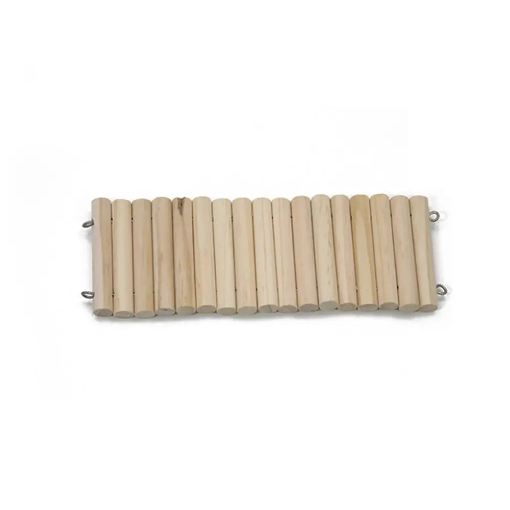 Bendable Hamster Climbing Ladder Wooden Multifunctional Hamster Habitat Toy Cage Decoration Easy To Install