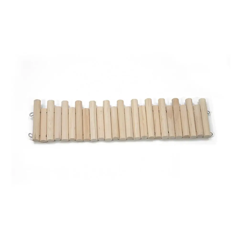 Bendable Hamster Climbing Ladder Wooden Multifunctional Hamster Habitat Toy Cage Decoration Easy To Install