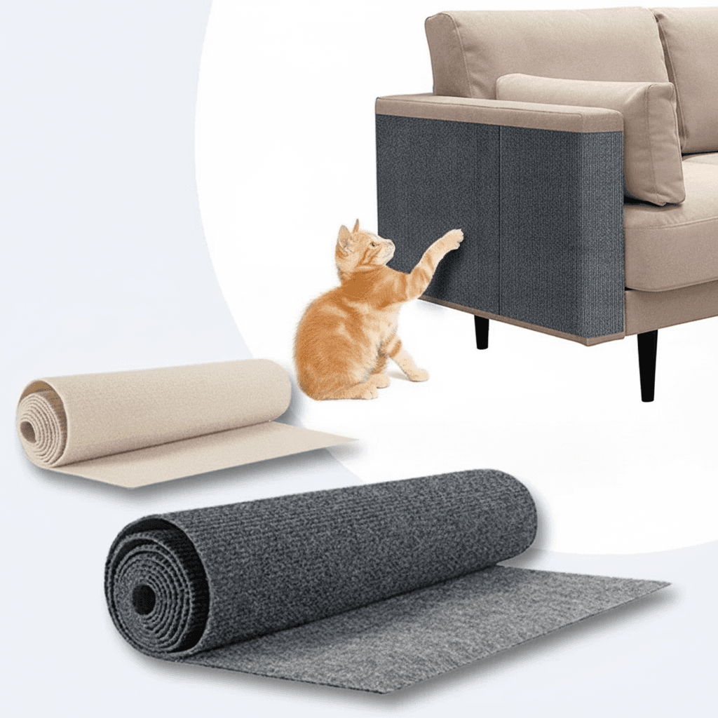 Self-Adhesive Carpet Cats Scratch Board Wall Anti Cat Scratch Sofa Diy Cats Scratch Board Sofa Protection Paws Sharpen Trimmable Pet Products